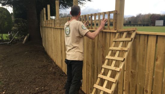 Adding grille panels to the top of a new fence